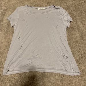 Gray Distressed Shirt